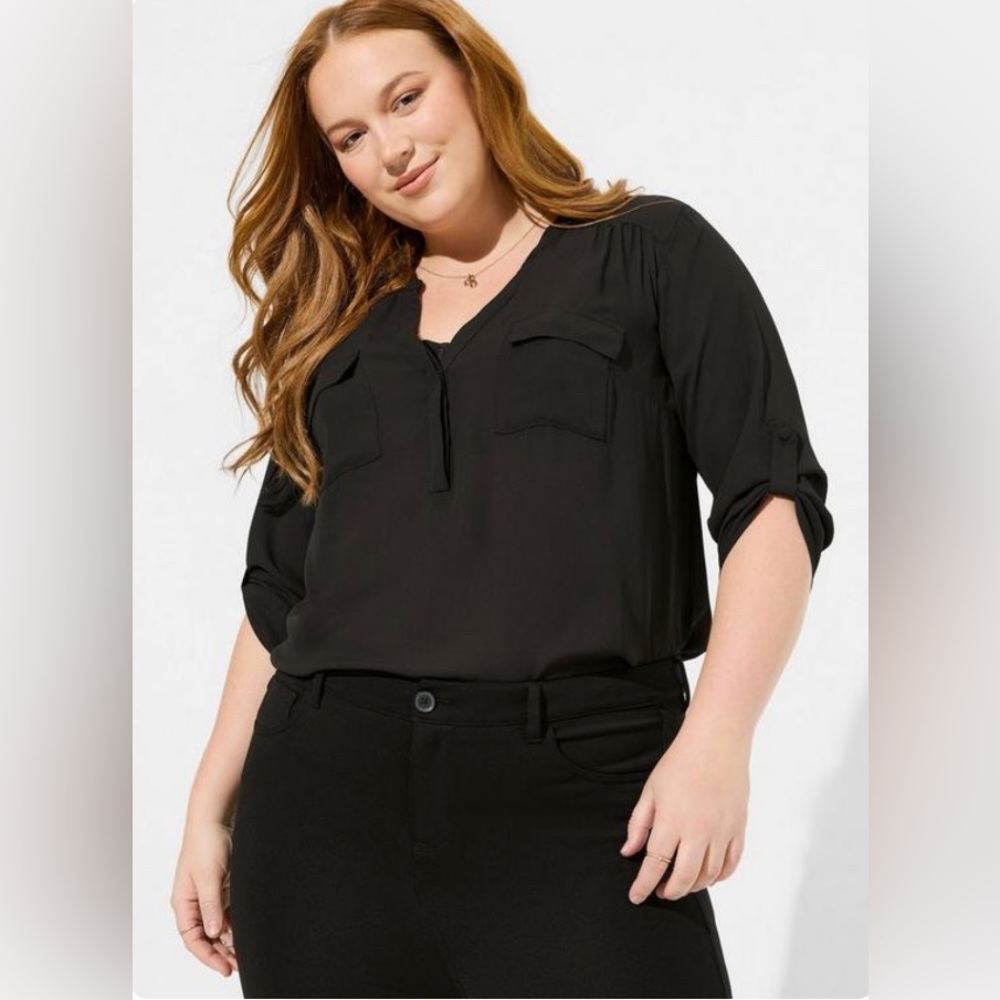 Torrid Georgette Pullover Blouse - image 1